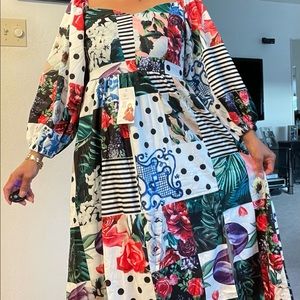 S O L D Summer dress very soft fabric, lightweight. Fits to small to medium